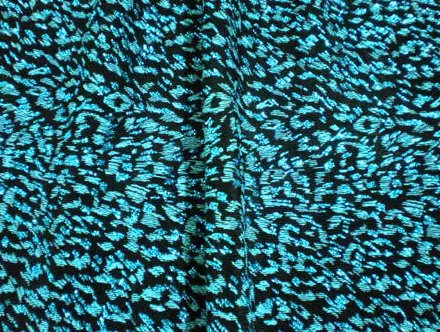 4.Turquoise Leopard On Black Slinky